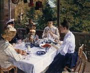 Konstantin Korovin Have tea Spain oil painting artist
